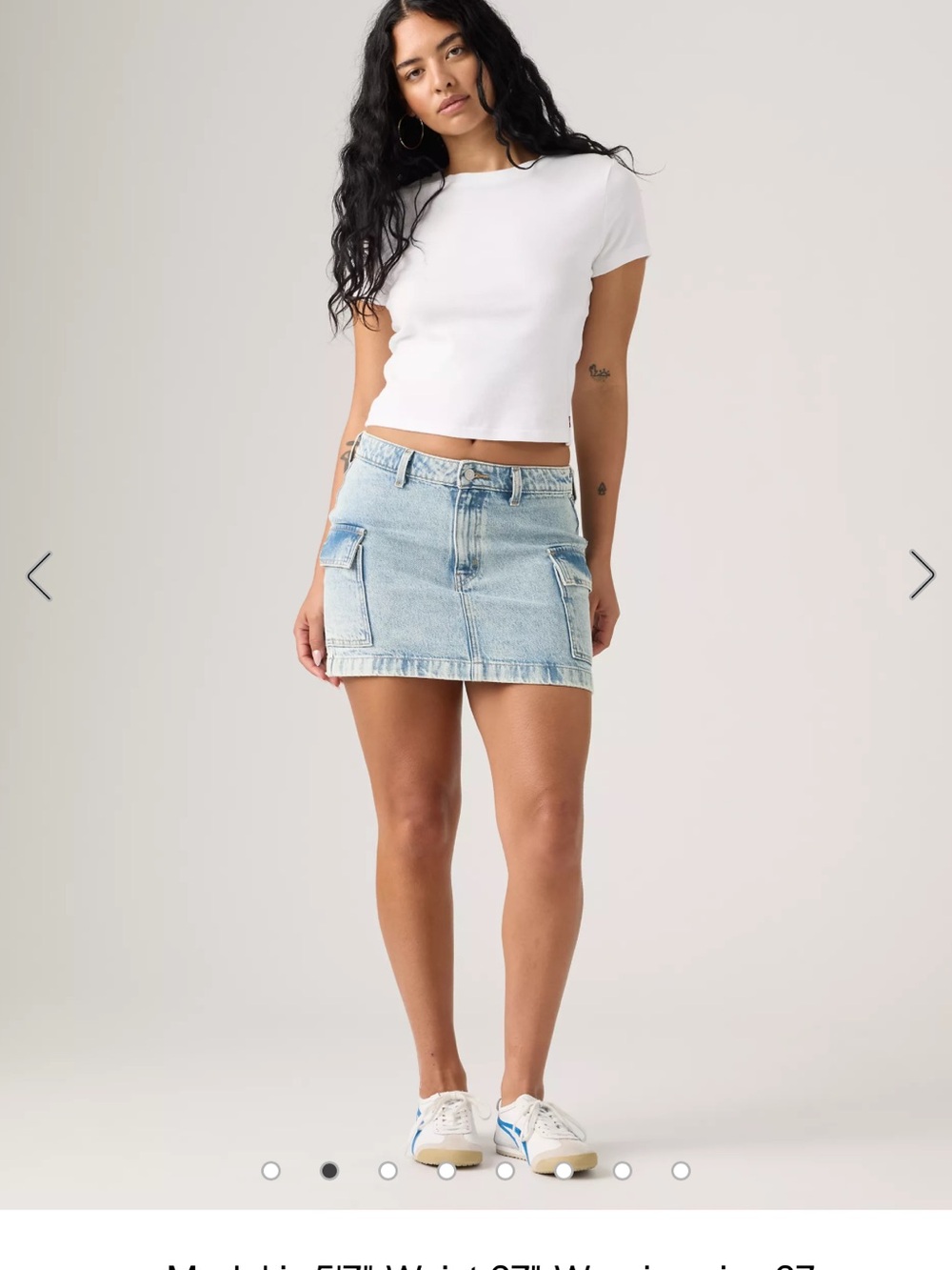 Levi’s Blue Denim Cargo Mini Skirt - Women